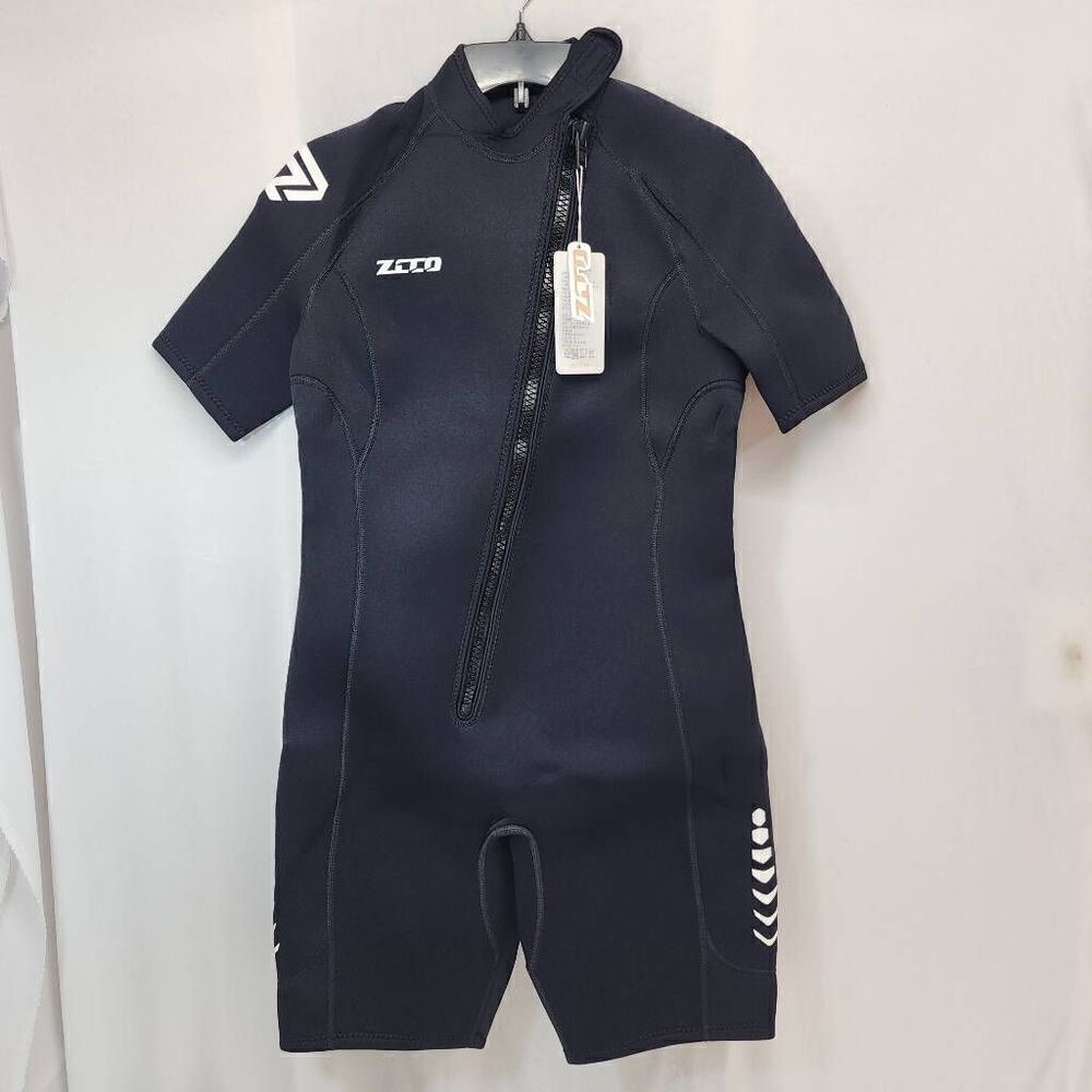 ZCCO Size XL Shorty Wetsuits 3mm Neoprene Womens Front Zipper Diving Suit for Di
